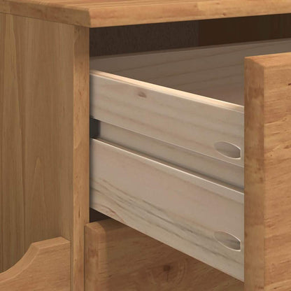 vidaXL Storage Bench ASKIM Brown 100 x 39 x 62 cm Solid Pine Wood