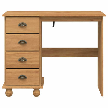 vidaXL Writing Desk ASKIM Brown 95 x 40 x 75 cm Solid Pine Wood