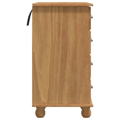 vidaXL Writing Desk ASKIM Brown 95 x 40 x 75 cm Solid Pine Wood