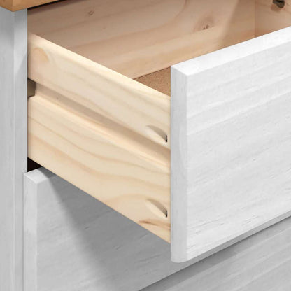 vidaXL Writing Desk ASKIM White 95 x 40 x 75 cm Solid Pine Wood