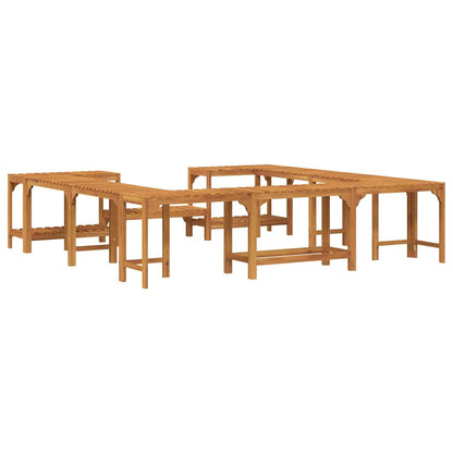vidaXL Hot Tub Surround Brown 230 x 230 cm Solid Acacia Wood