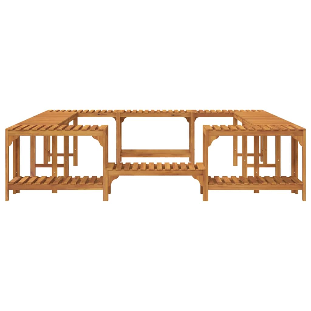 vidaXL Hot Tub Surround Brown 230 x 230 cm Solid Acacia Wood