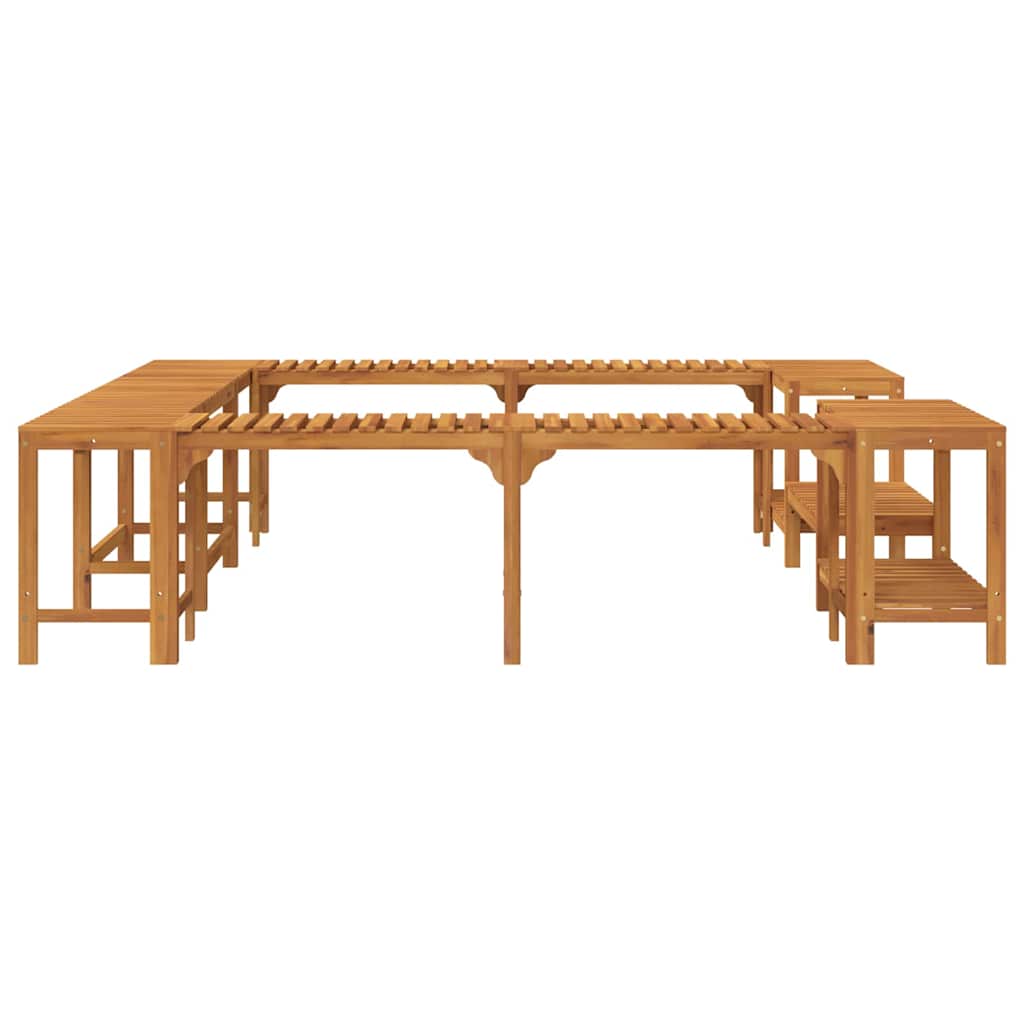 vidaXL Hot Tub Surround Brown 230 x 230 cm Solid Acacia Wood