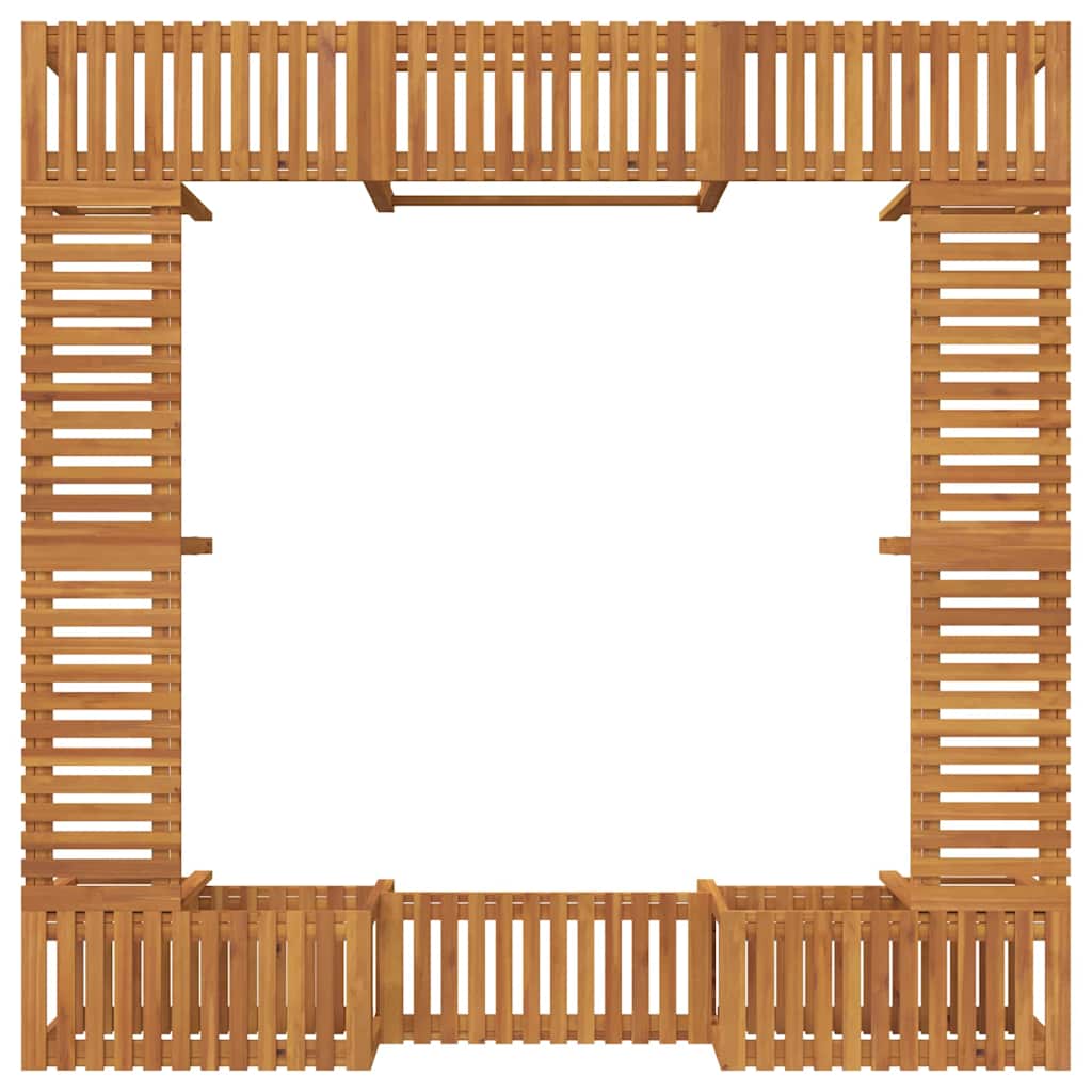 vidaXL Hot Tub Surround Brown 230 x 230 cm Solid Acacia Wood