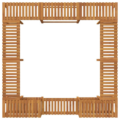 vidaXL Hot Tub Surround Brown 230 x 230 cm Solid Acacia Wood