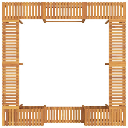vidaXL Hot Tub Surround Brown 255 x 255 x 55.5 cm Solid Acacia Wood
