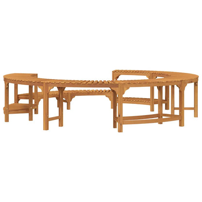 vidaXL Hot Tub Surround Brown Ø275 x 55.5 cm Solid Acacia Wood
