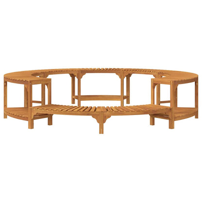 vidaXL Hot Tub Surround Brown Ø275 x 55.5 cm Solid Acacia Wood
