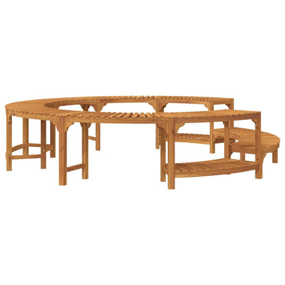 vidaXL Hot Tub Surround Brown Ø275 x 55.5 cm Solid Acacia Wood