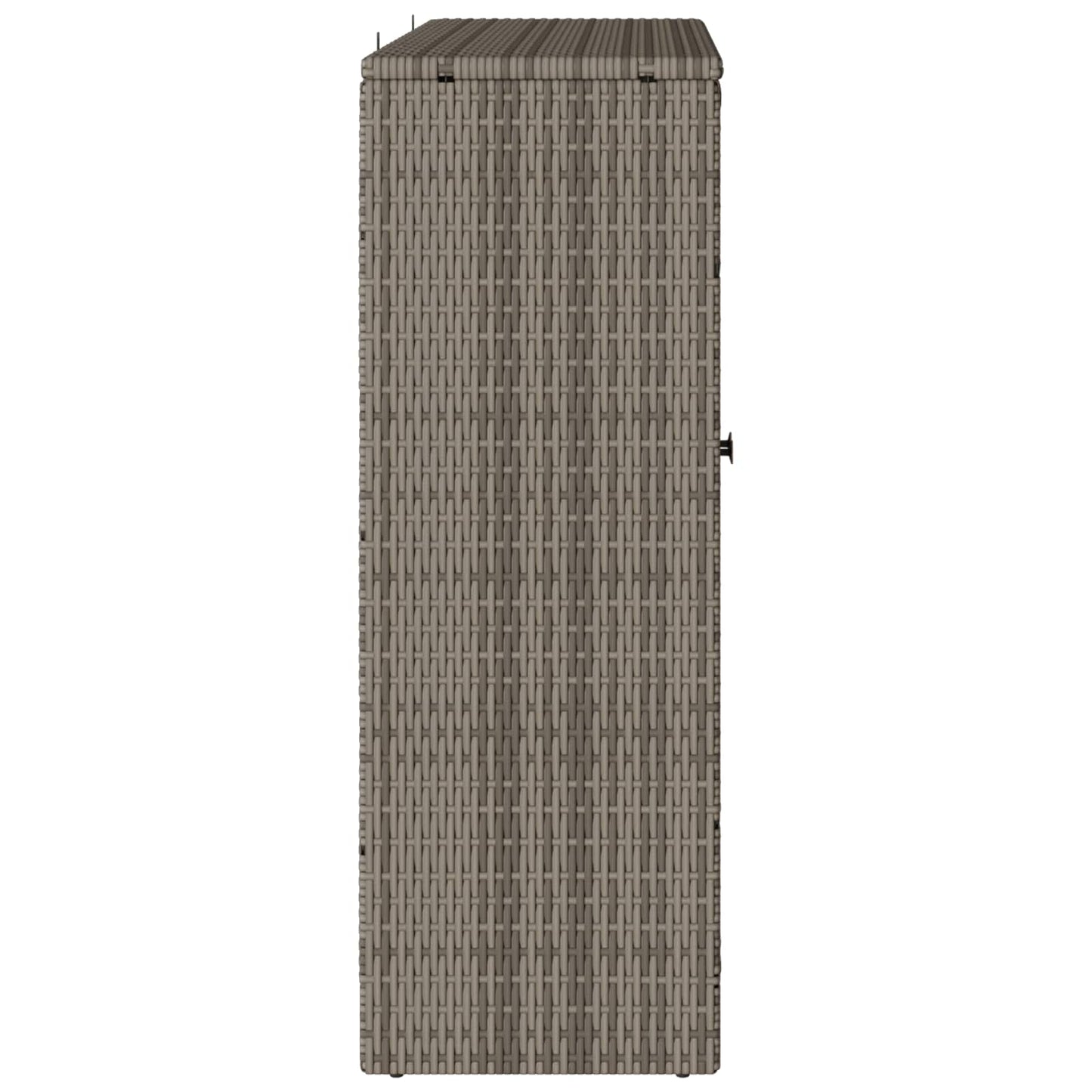 vidaXL Storage Cabinet with Shelf Grey 100 x 36 x 102 cm Rattan