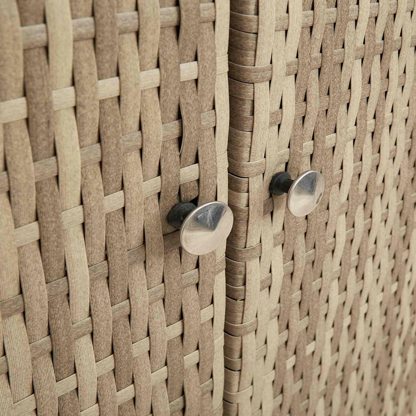 vidaXL Storage Cabinet with Shelf Beige 100 x 36 x 102 cm Rattan