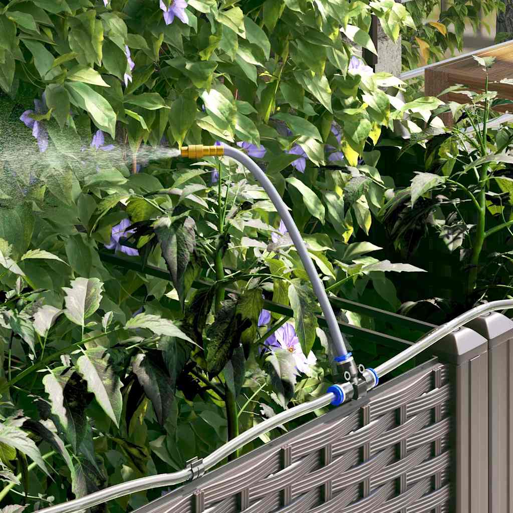 vidaXL Garden Planter Brown 40 x 40 x 126 cm PP