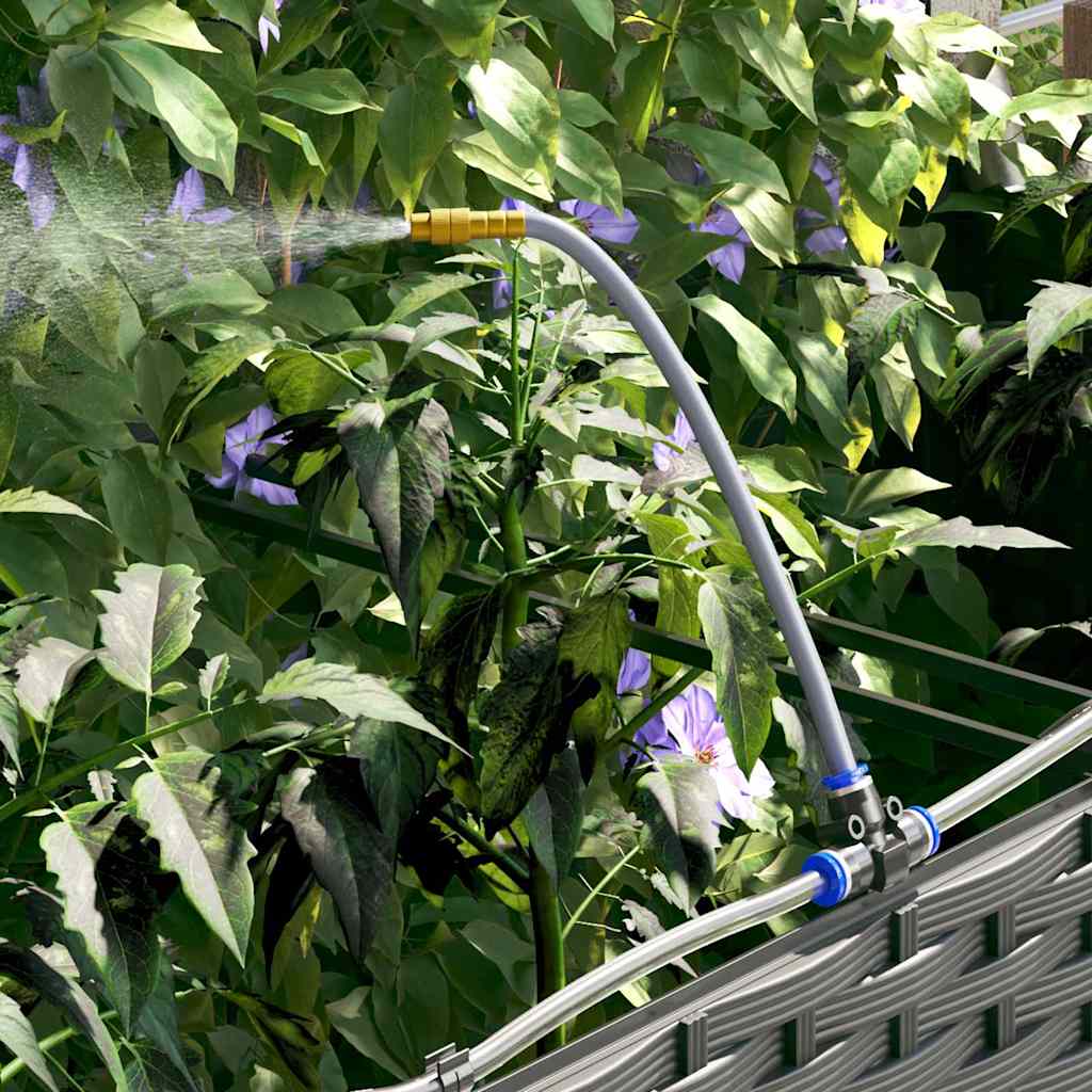vidaXL Garden Planter 3 pcs Black 120 x 40 x 37.5 cm Plastic