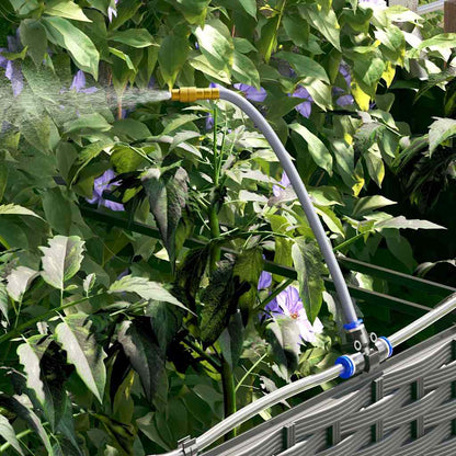 vidaXL Garden Planter 3 pcs Black 120 x 40 x 37.5 cm Plastic