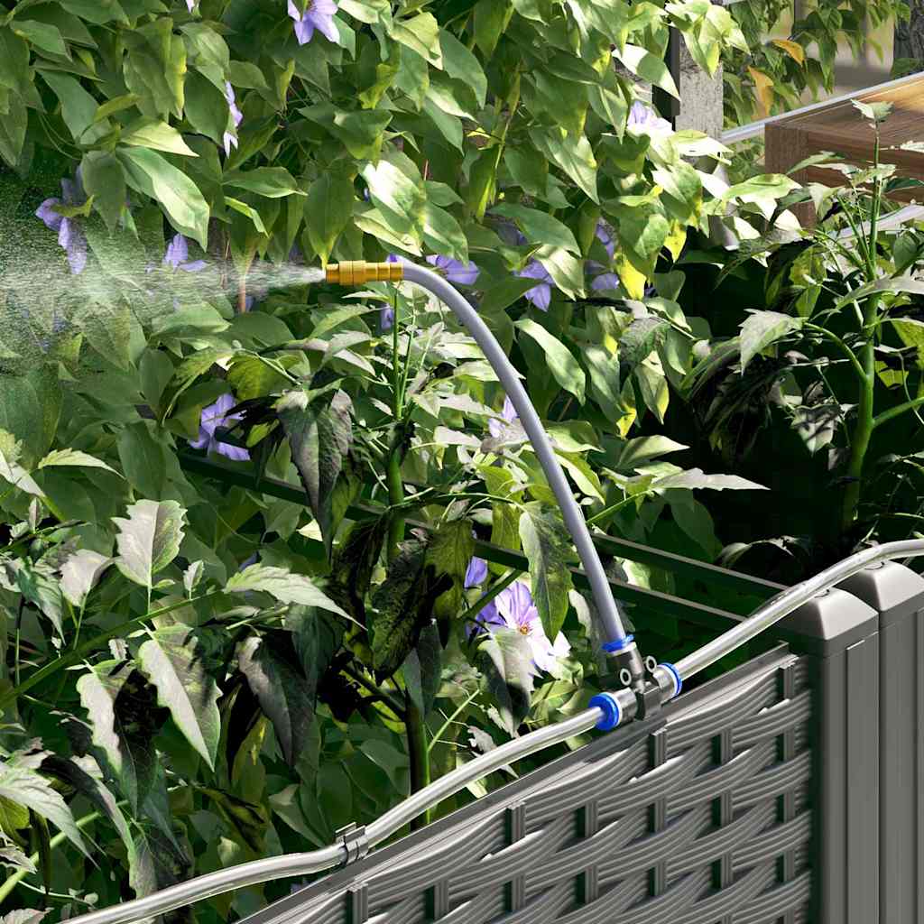 vidaXL Garden Planter Black 40 x 40 x 142 cm Plastic