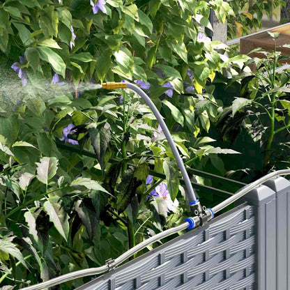 vidaXL Garden Planter 2 pcs LiGht Grey 80 x 40 x 142 cm PP