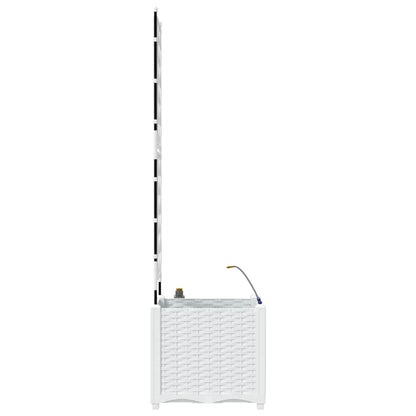 vidaXL Garden Planter White 40 x 40 x 142 cm PP