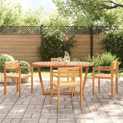 vidaXL 5 Piece Garden Dining Set Solid Wood Acacia