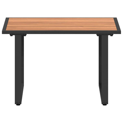 vidaXL Coffee Table Black and Brown 55 x 55 x 35 cm