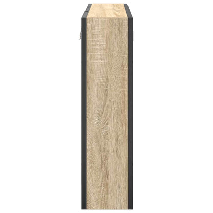 vidaXL Mirror Cabinet Sonoma Oak 60 x 16 x 60 cm Engineered Wood