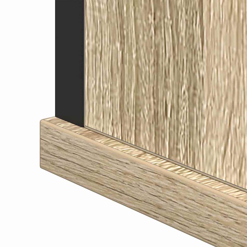 vidaXL Mirror Cabinet Sonoma Oak 42 x 12 x 60 cm Engineered Wood