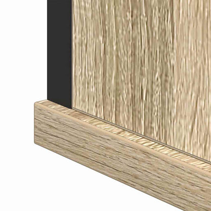 vidaXL Mirror Cabinet Sonoma Oak 42 x 12 x 60 cm Engineered Wood
