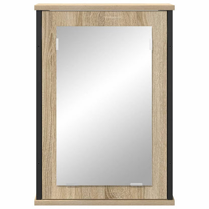vidaXL Mirror Cabinet Sonoma Oak 42 x 12 x 60 cm Engineered Wood