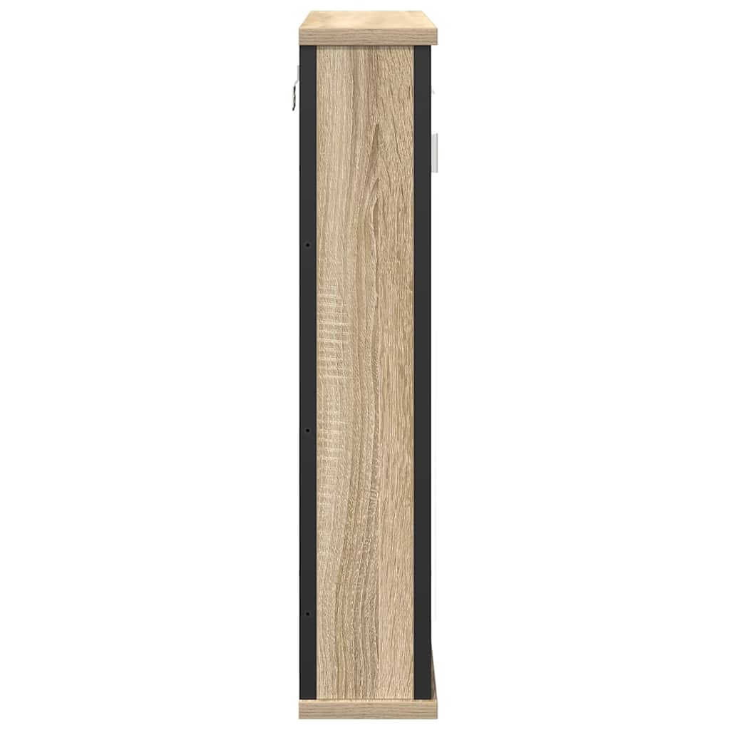 vidaXL Mirror Cabinet Sonoma Oak 42 x 12 x 60 cm Engineered Wood