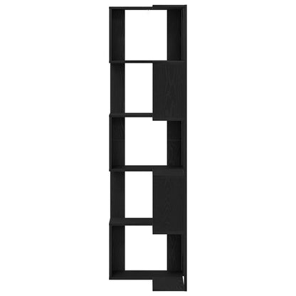 vidaXL Bookcase 5-Tier 50 x 50 x 179 cm Black Oak