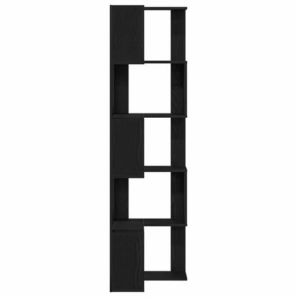 vidaXL Bookcase 5-Tier 50 x 50 x 179 cm Black Oak