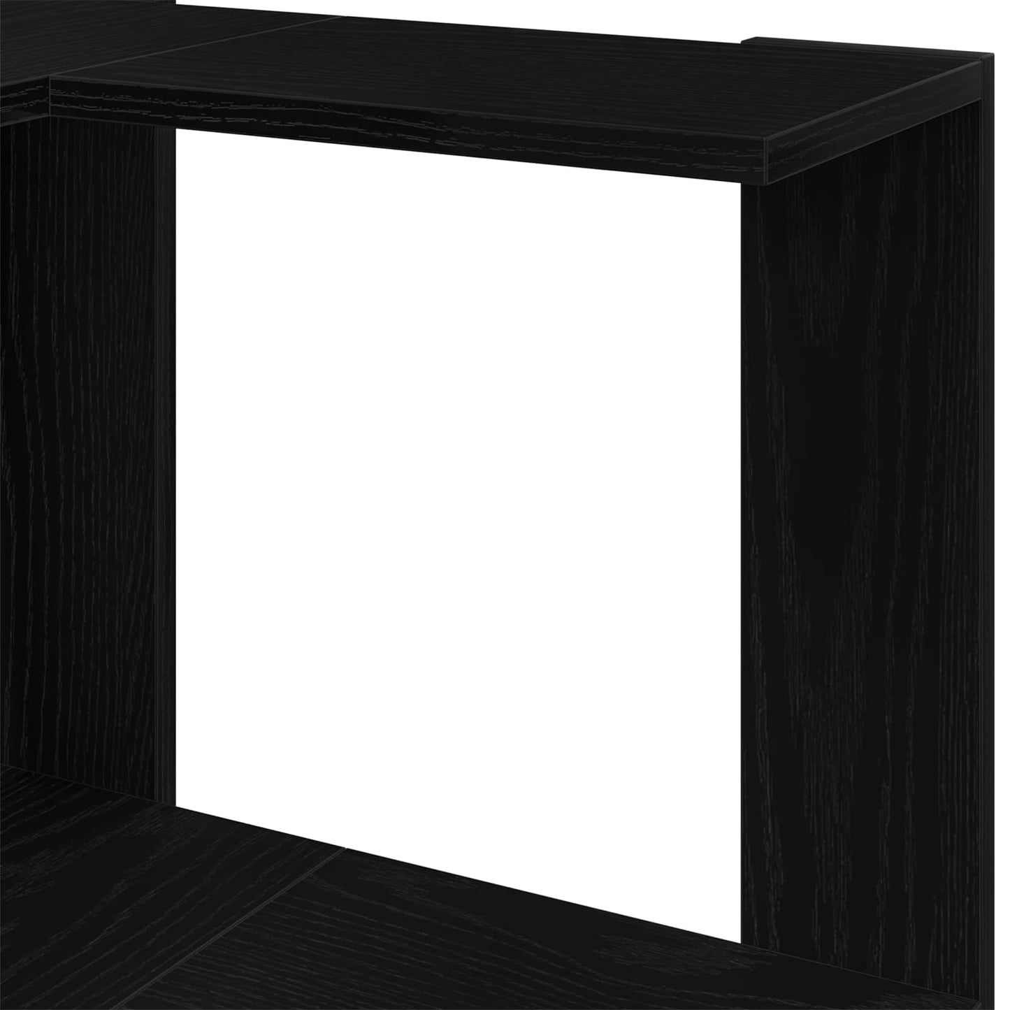 vidaXL Bookcase 3-Tier 50 x 50 x102 cm Black Oak