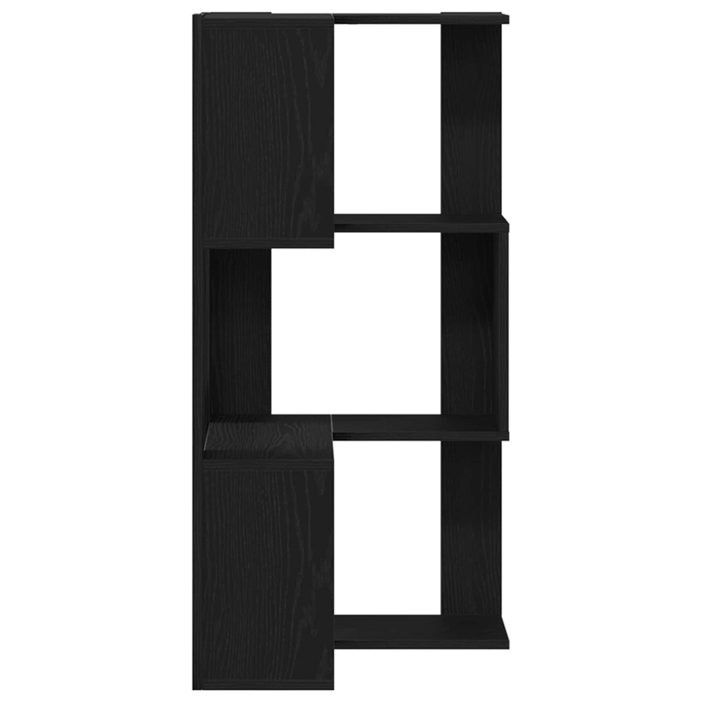 vidaXL Bookcase 3-Tier 50 x 50 x102 cm Black Oak