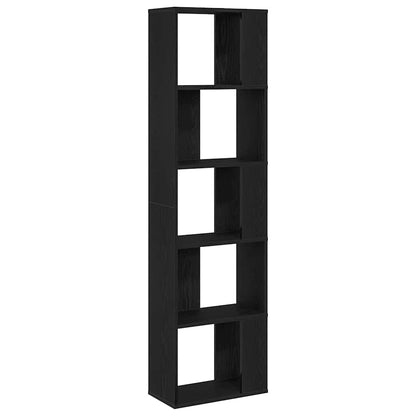vidaXL Bookcase Black Oak 45 x 23.5 x 162.5 cm