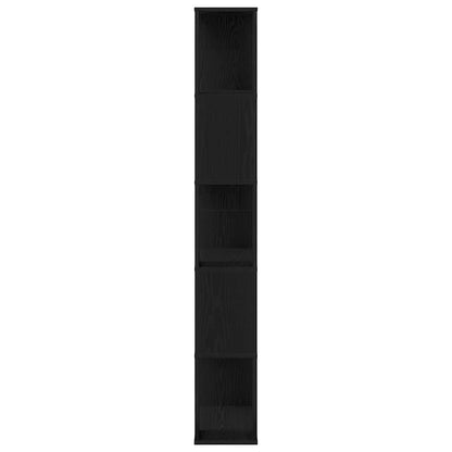 vidaXL Bookcase Black Oak 45 x 23.5 x 162.5 cm