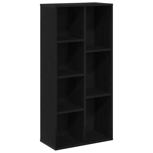 vidaXL Bookcase 7-Tier 50 x 25 x 102 cm Black Oak