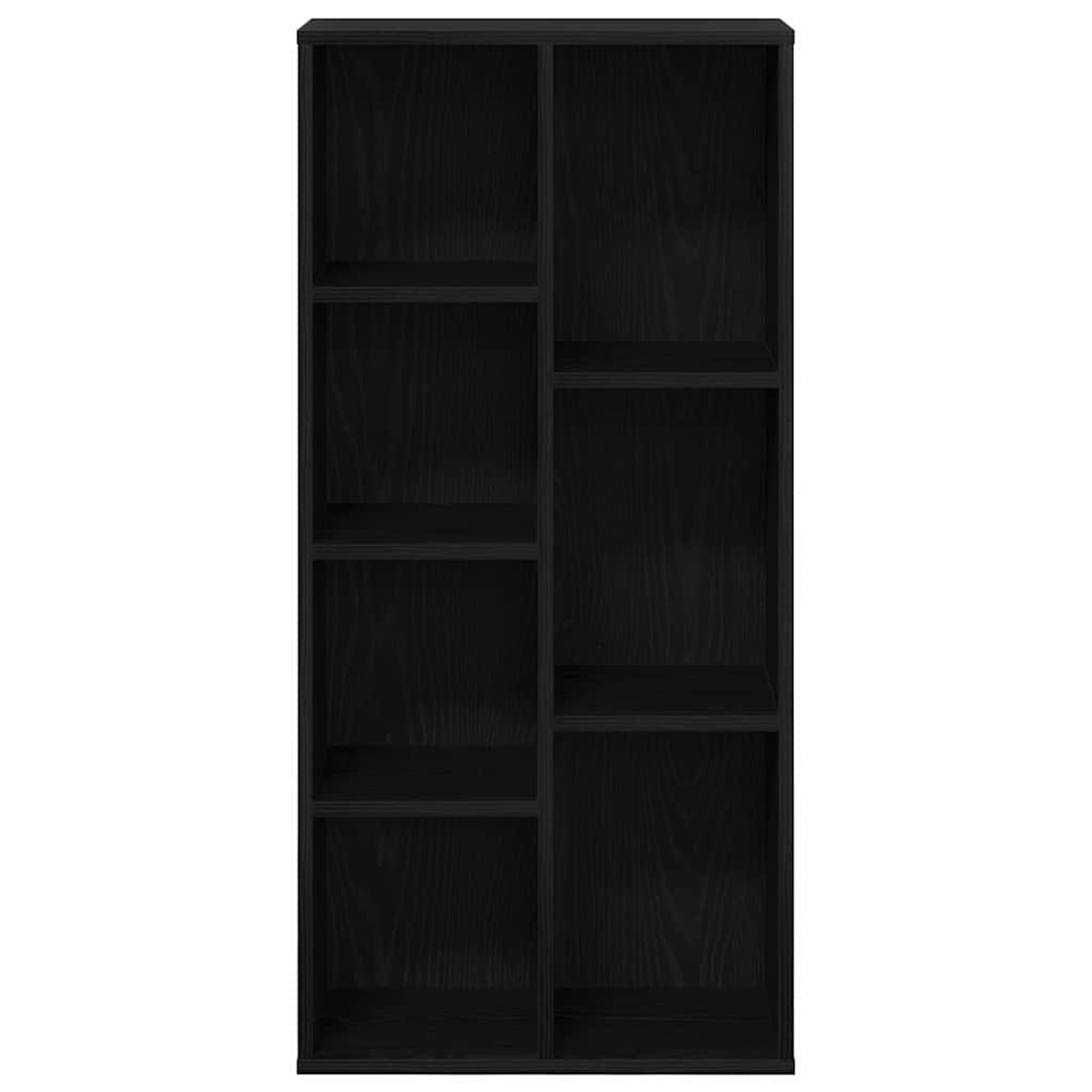 vidaXL Bookcase Black Oak 50 x 25 x 102 cm