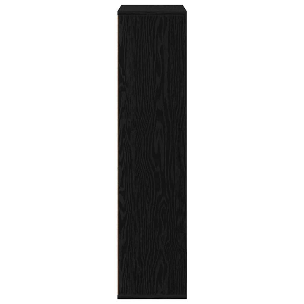 vidaXL Bookcase Black Oak 50 x 25 x 102 cm