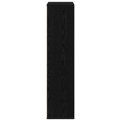 vidaXL Bookcase Black Oak 50 x 25 x 102 cm