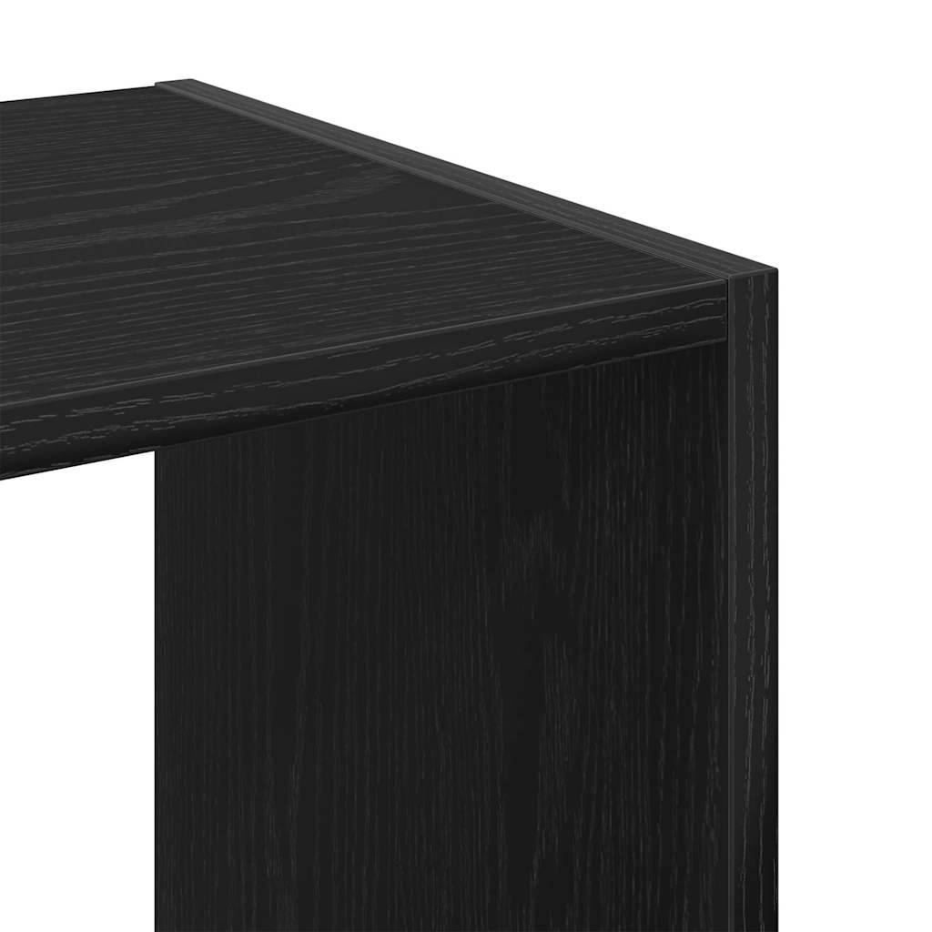 vidaXL Bookcase Black Oak 68.5 x 32 x 68.5 cm