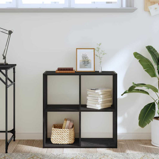 vidaXL Bookcase Black Oak 68.5 x 32 x 68.5 cm