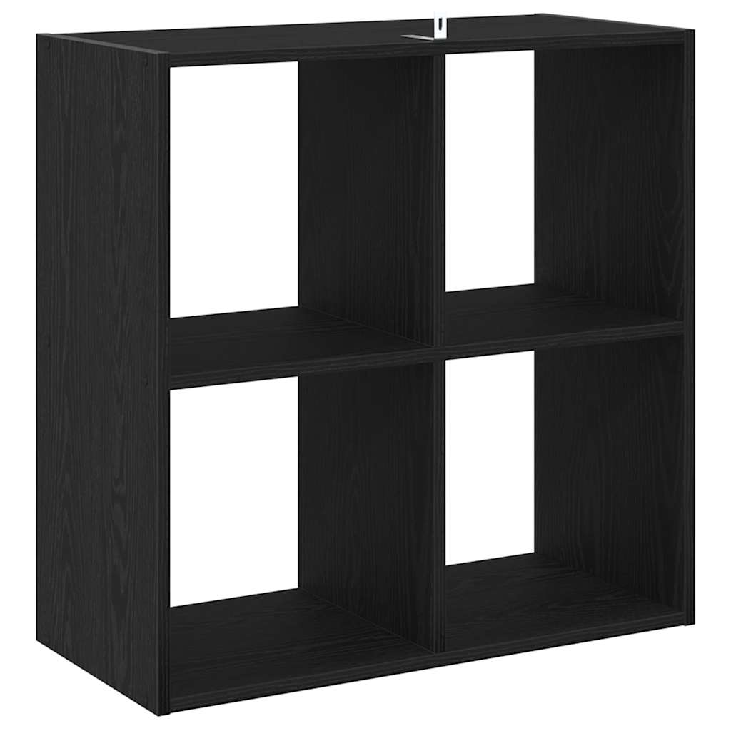 vidaXL Bookcase Black Oak 68.5 x 32 x 68.5 cm