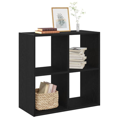 vidaXL Bookcase Black Oak 68.5 x 32 x 68.5 cm
