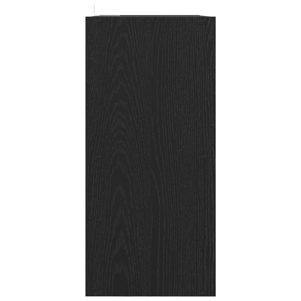 vidaXL Bookcase Black Oak 68.5 x 32 x 68.5 cm