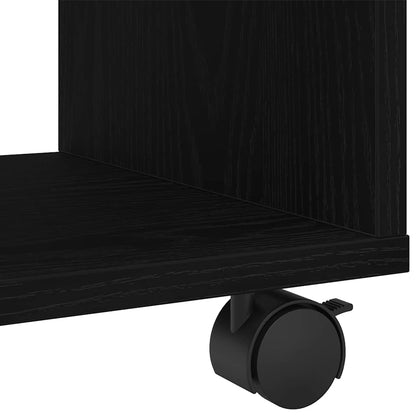 vidaXL End Table Black Oak 72 x 33 x 42.5 cm Engineered wood