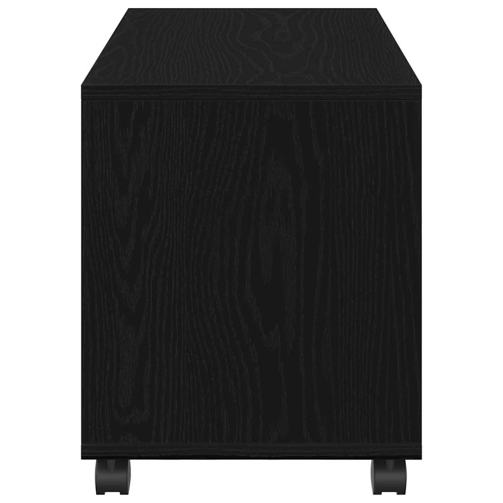 vidaXL End Table Black Oak 72 x 33 x 42.5 cm Engineered wood