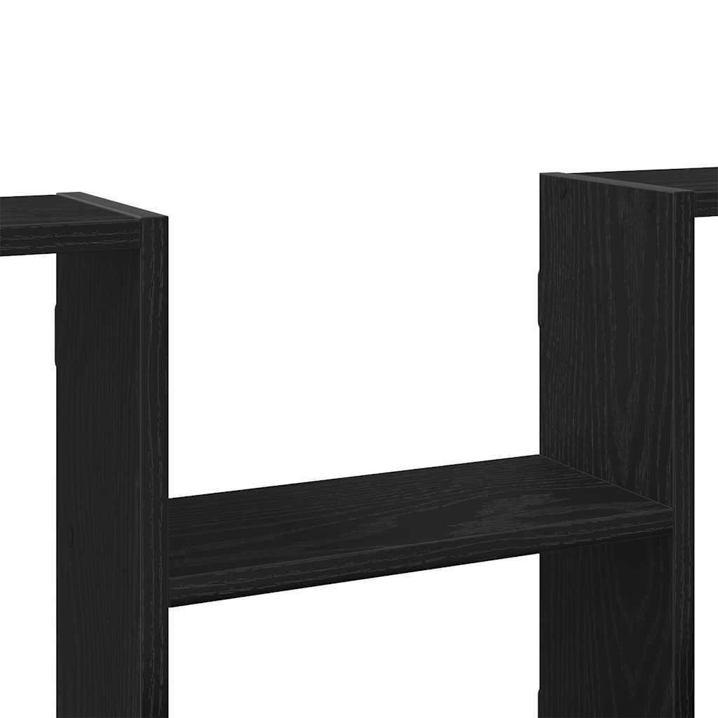 vidaXL Wall Shelf Black Oak 99x15x60 cm Engineered Wood