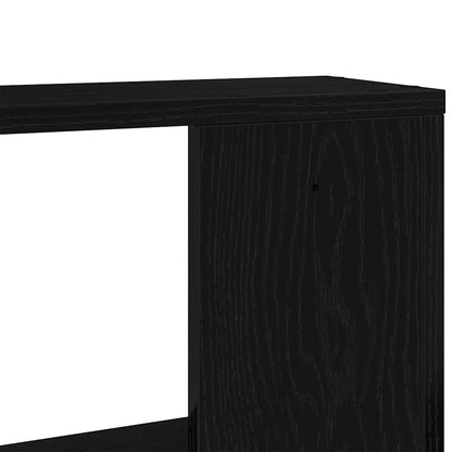 vidaXL Wall Shelves 2 pcs Black Oak 50x12x50 cm Engineered Wood