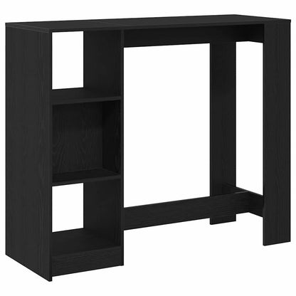 vidaXL Bar Table 124 x 46 x 103.5 cm Engineered Wood Black Oak