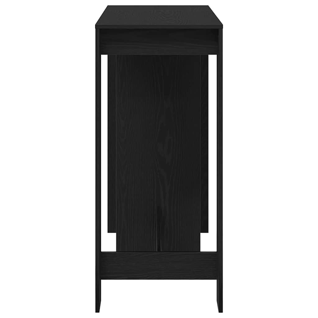 vidaXL Bar Table 124 x 46 x 103.5 cm Engineered Wood Black Oak