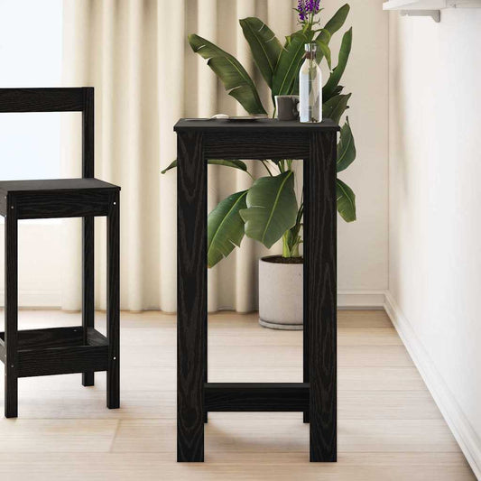 vidaXL Bar Table 51 x 50 x 103.5 cm Engineered Wood Black Oak